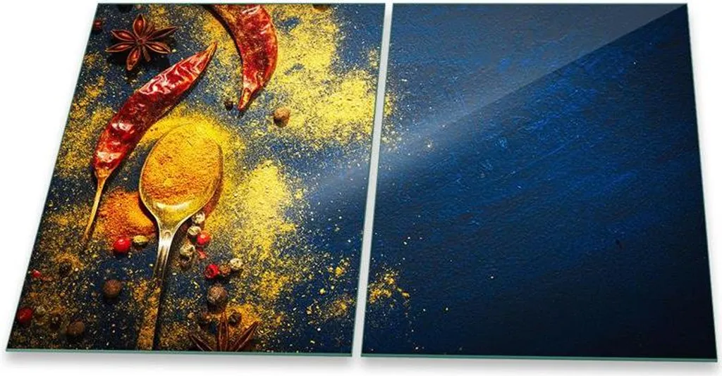 Protezione Piano Cottura Vetroceramica 2x 40x52 Spezie Colorate