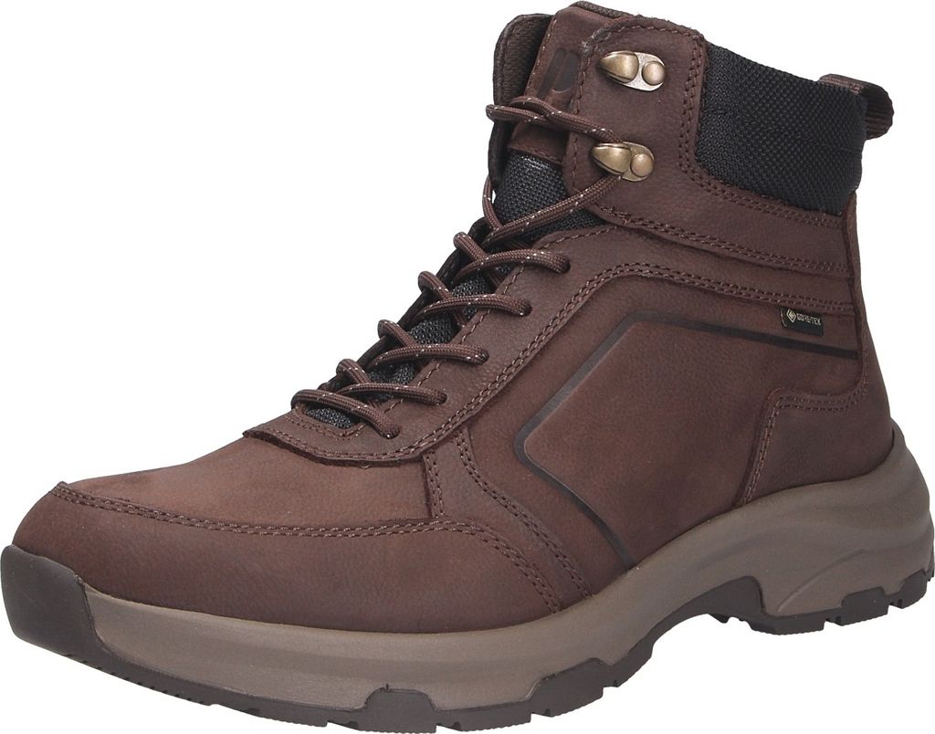 Pius Gabor Herren Boots,Stiefel,Gore-TEX,warm gefüttert,es Leder,Latex Wechselfußbett,schnürung,Mocca/Black,44.5 EU / 10 UK