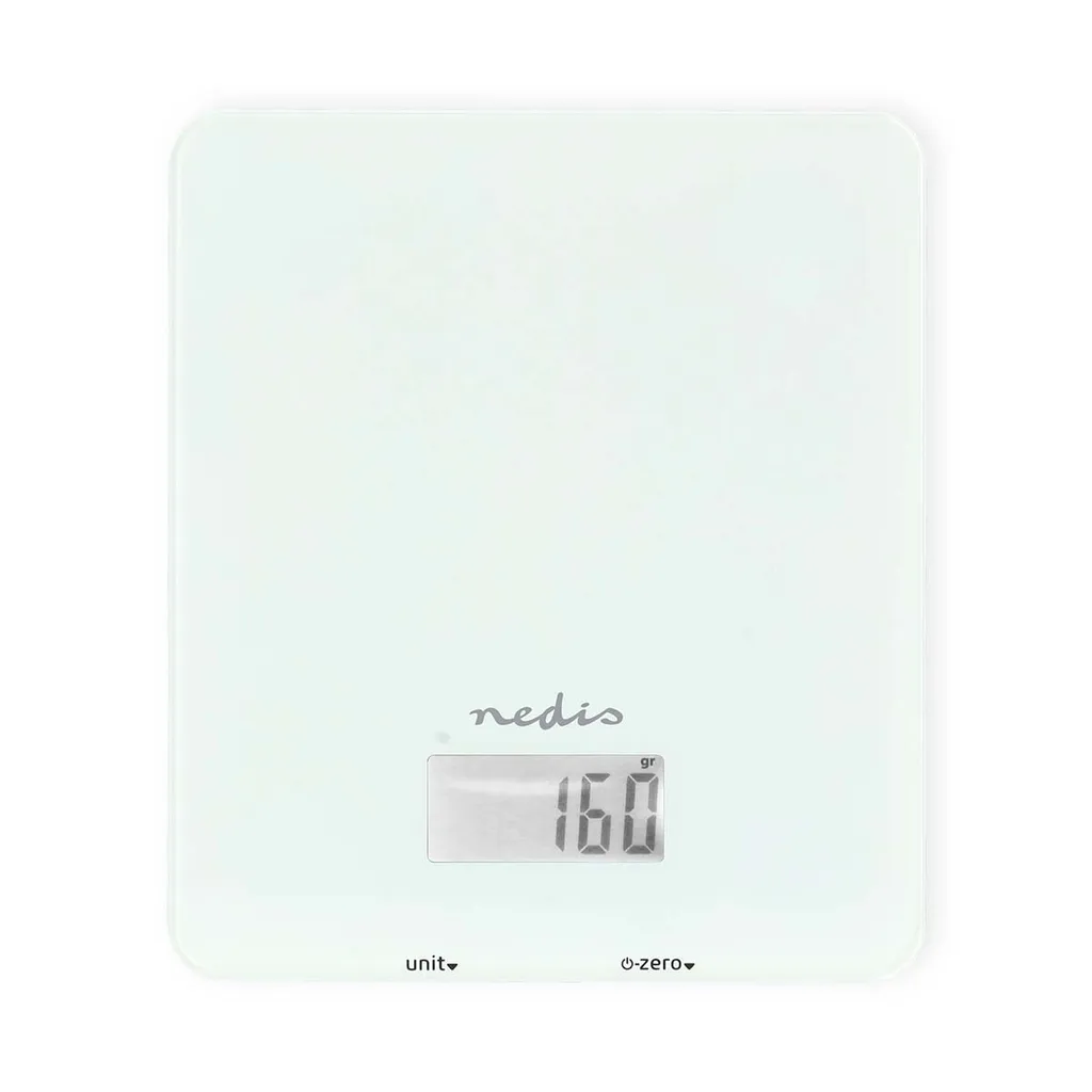 Balance de Cuisine Bluetooth Nedis SmartLife en Verre - Design Blanc