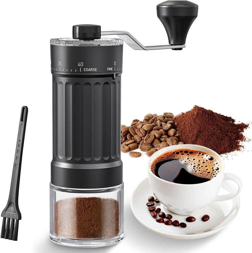 Manuelle Kaffeemühle,Tragbare Manuelle Handkaffeemühle mit Produktbild 