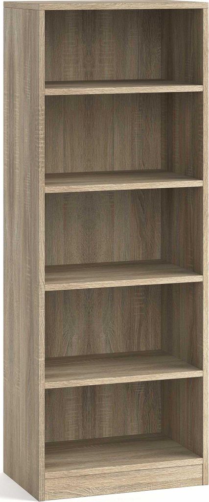 Bücherregal Stacy 55 cm 4 Fachböden-sonoma Eiche