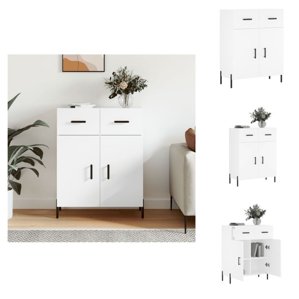 vidaXL Sideboard Weiß 69,5x34x90 cm Holzwerkstoff - Sideboards