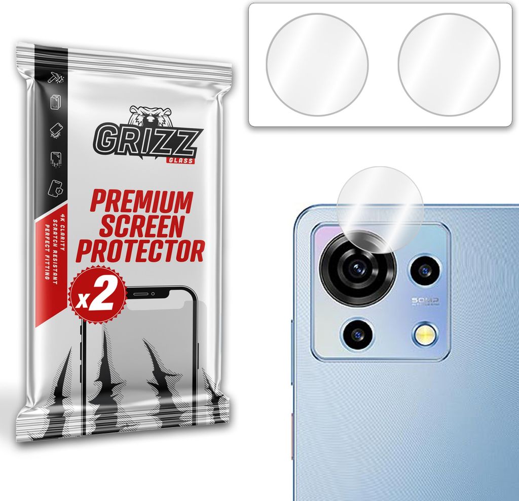 Glas für die Kamera GrizzGlass HybridGlass für ZTE Blade V50 Vita
