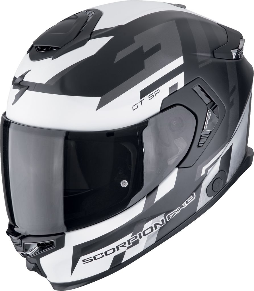 Scorpion Exo-GT SP Air Tornado Integralhelm Matt-Schwarz / Silber M