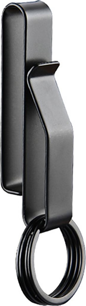 Gürtelschlüsselclip, Schlüsselanhängerclip, rostfrei, korrosionsbeständig, leicht, wiederverwendbar, taktischer Gürtelschlüsselhalter mit Sc...