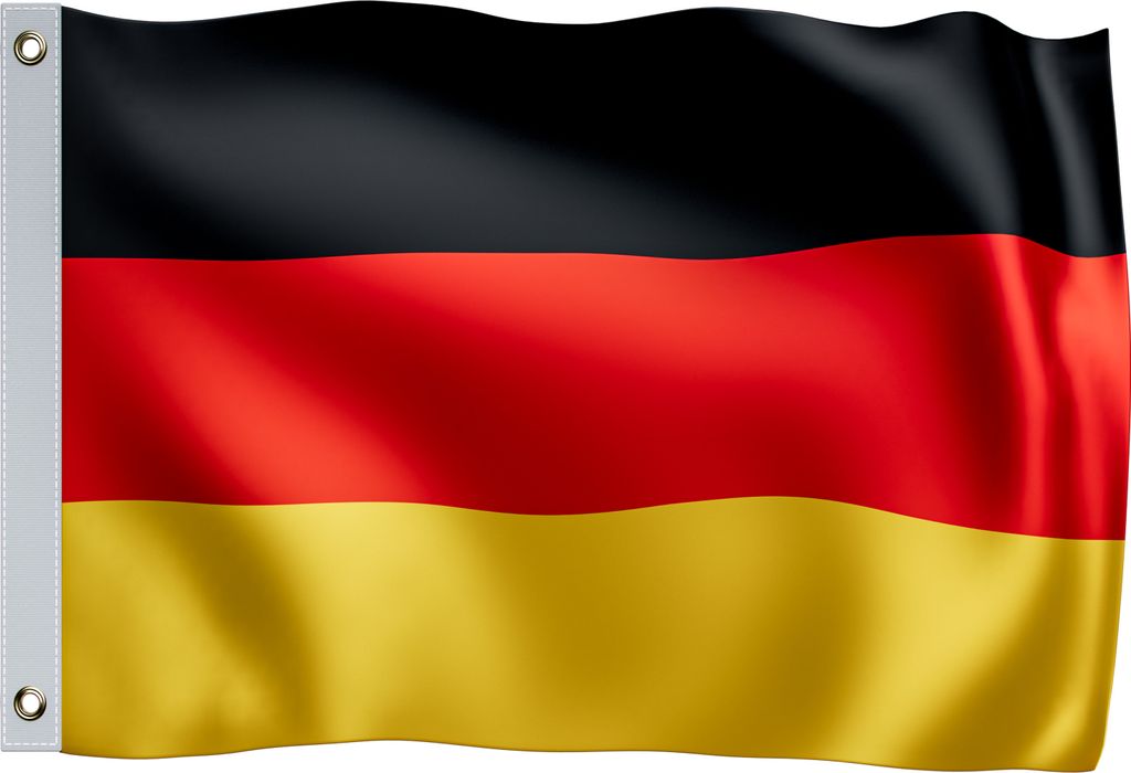 MONZANA® Bandiera Germania Nazionale 150x90cm Occhielli in Immagine del prodotto 