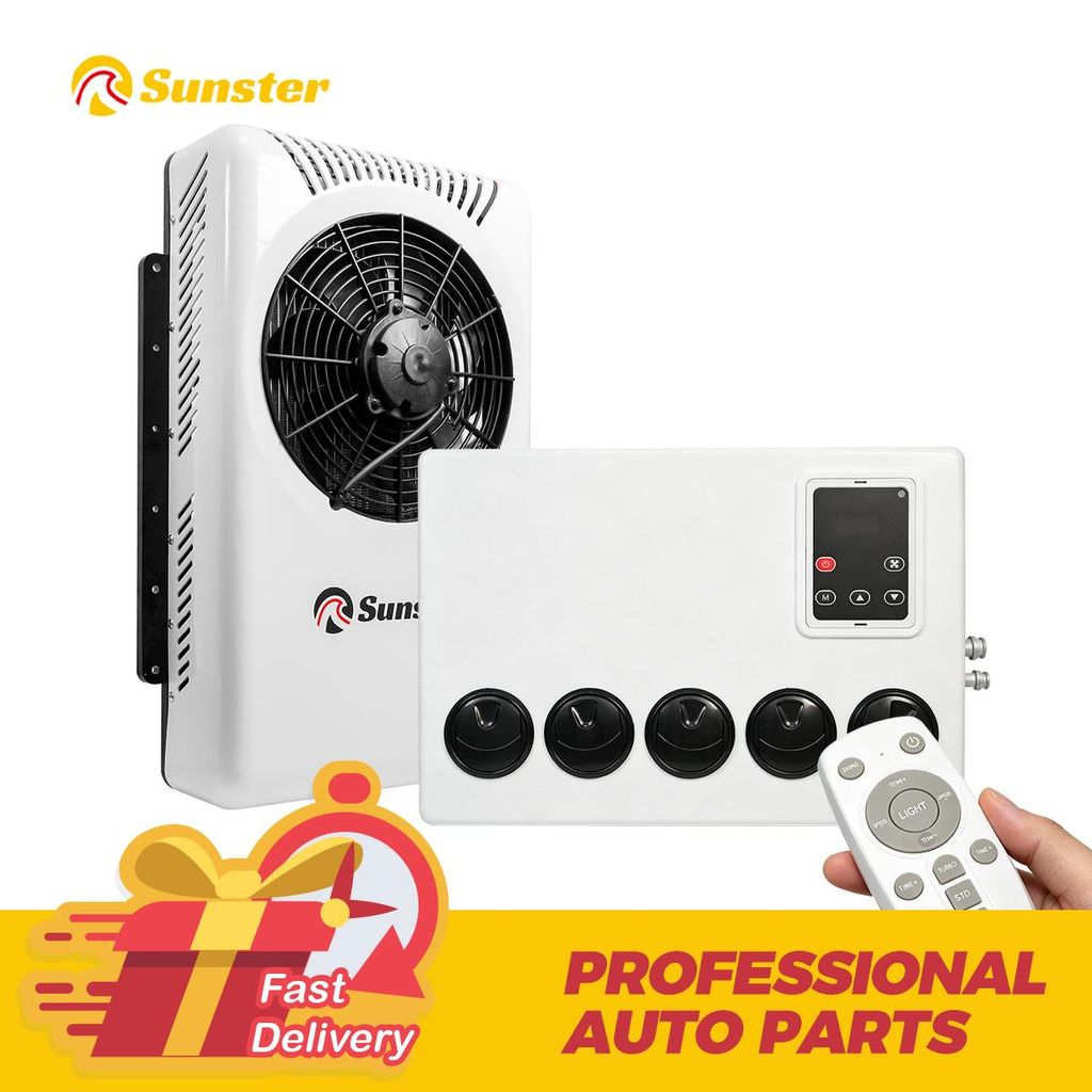 Sunster 24V RV Air Conditioner, RV Klimaanlage – 10000 BTU Dachklimaanlage mit Kühlfunktion für Wohnmobile, Vans, Wohnwagen & Anhänger
