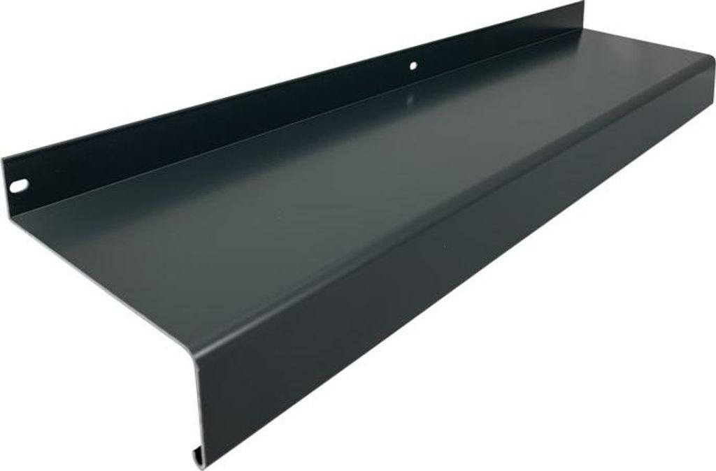 Gutmann Aluminium Fensterbank anthrazit RAL 7016, Tiefe: 130 mm Länge: 700 mm ohne Seitenabschluss
