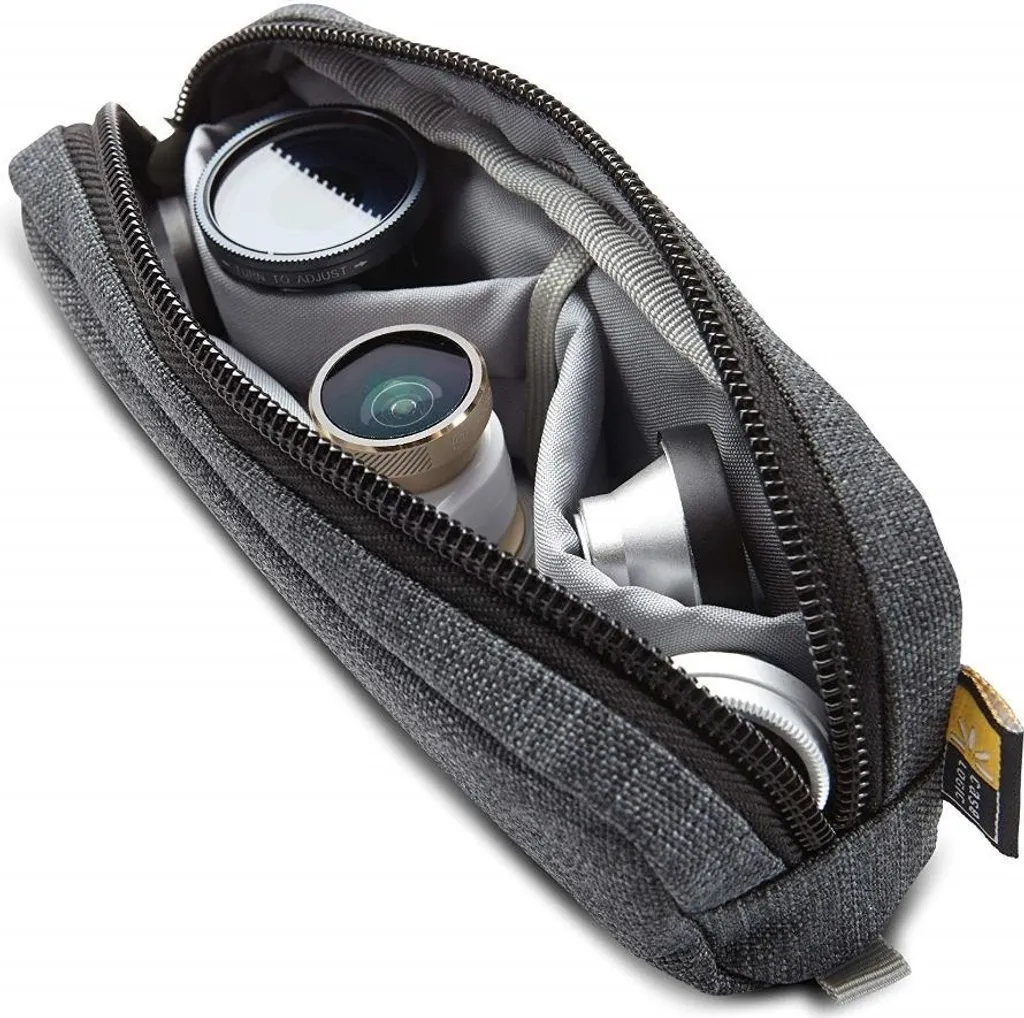 Custodia con lente per smartphone Antracite