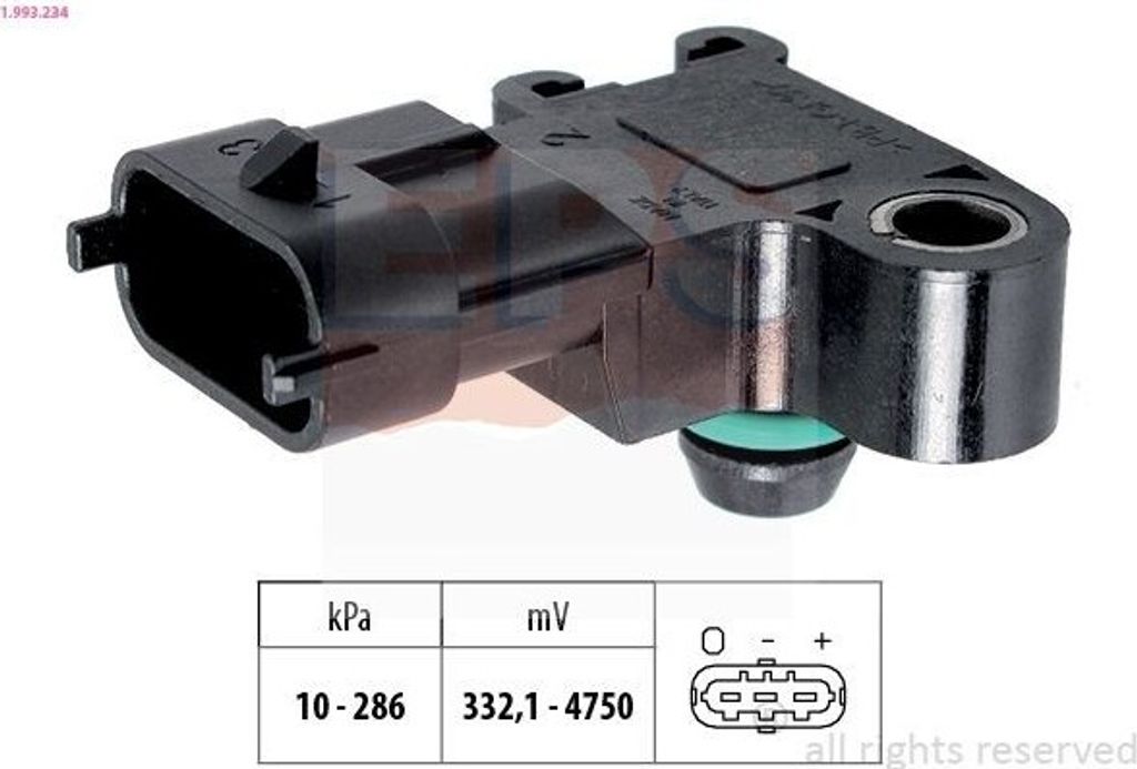 EPS Luftdrucksensor Höhenanpassung 1.993.234 für OPEL Corsa D Schrägheck (S07)