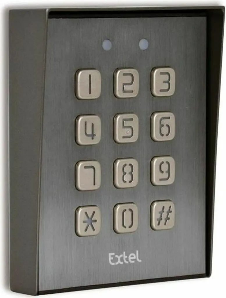 Clavier à code pour portail Extel - Digicode extérieur gris haute sécurité