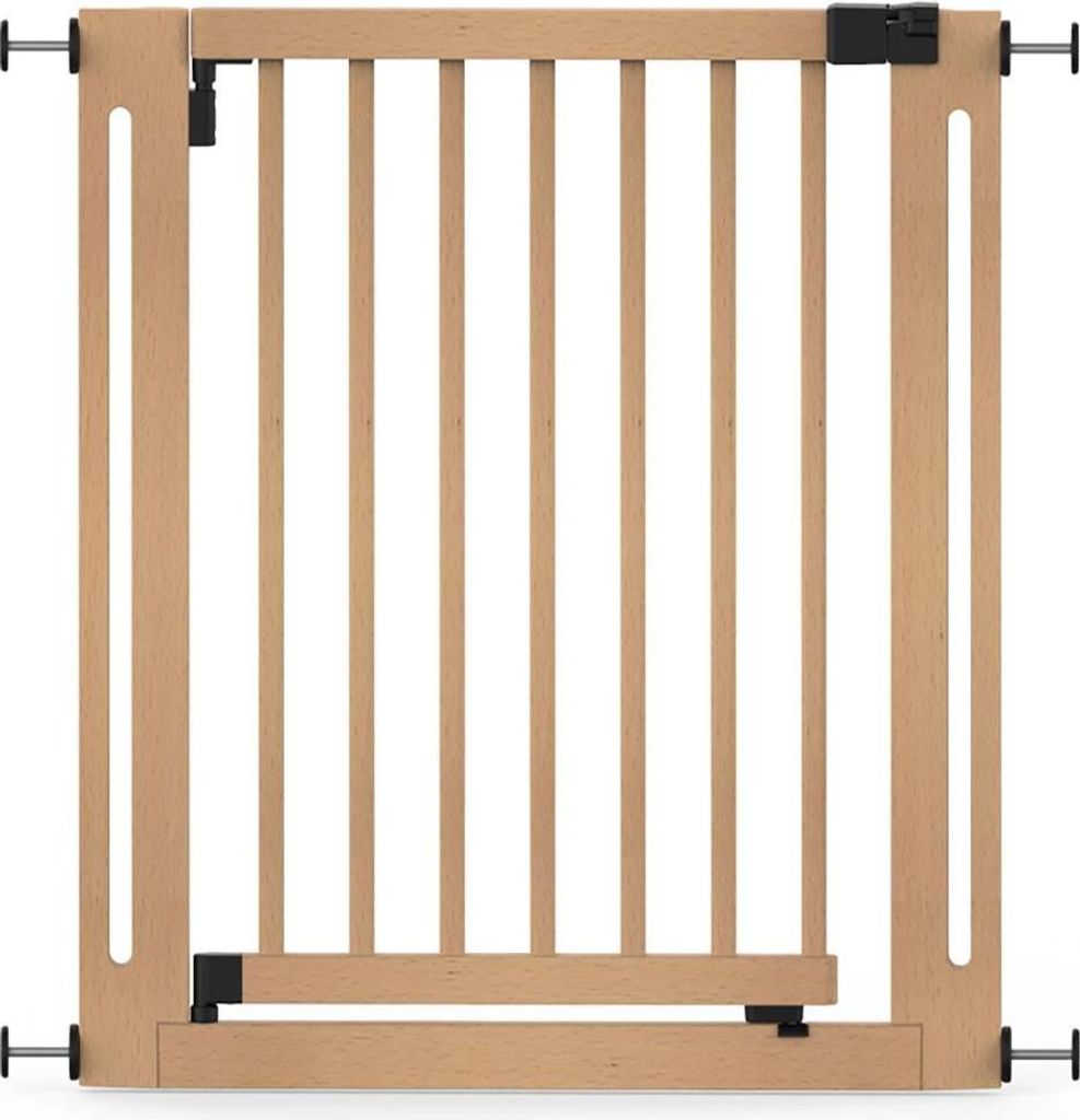Safetots Holz Elegance Treppenschutzgitter, 79cm - 87cm, Naturholz