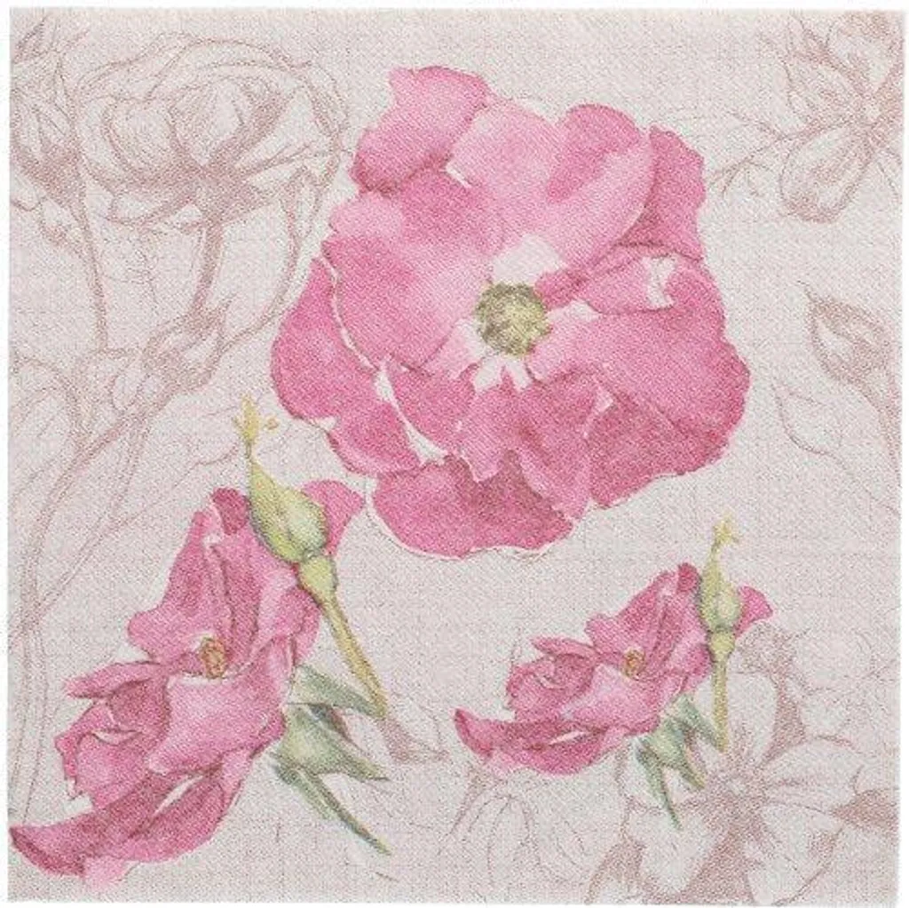 PAPSTAR 89289 Serviettes ROYAL Collection Blossom 40 cm de Qualité