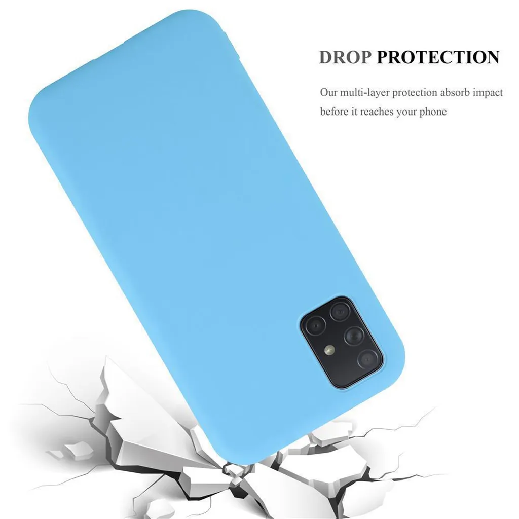 Accessorio Samsung Galaxy A51: Custodia Blu Cadorabo Chic & Safe - 8