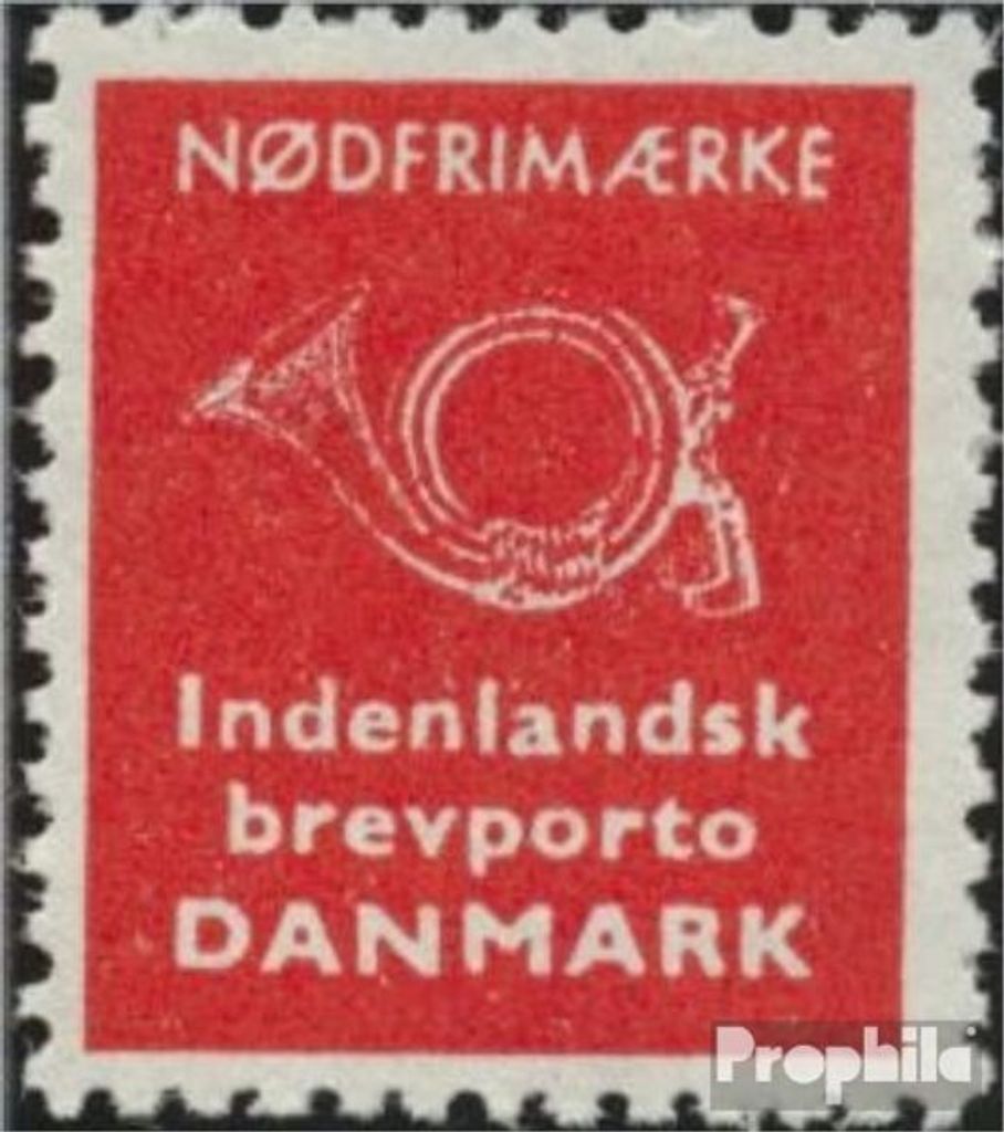 Briefmarken Dänemark 1963 Mi N (I), nicht ausgegeben (kompl.Ausg.) postfrisch Notbriefmarke
