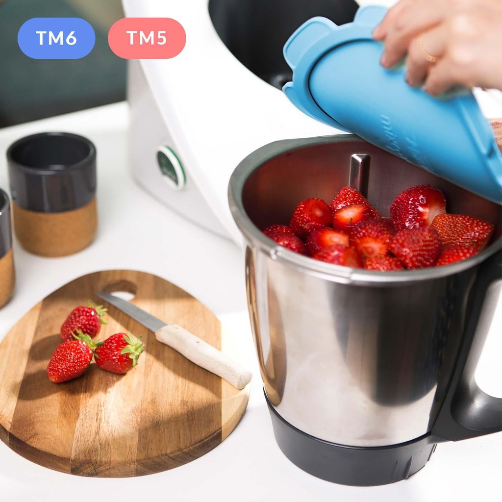mixcover Silikon Deckel wasser- & geruchsdicht für Thermomix TM5 TM6 Friend Blau