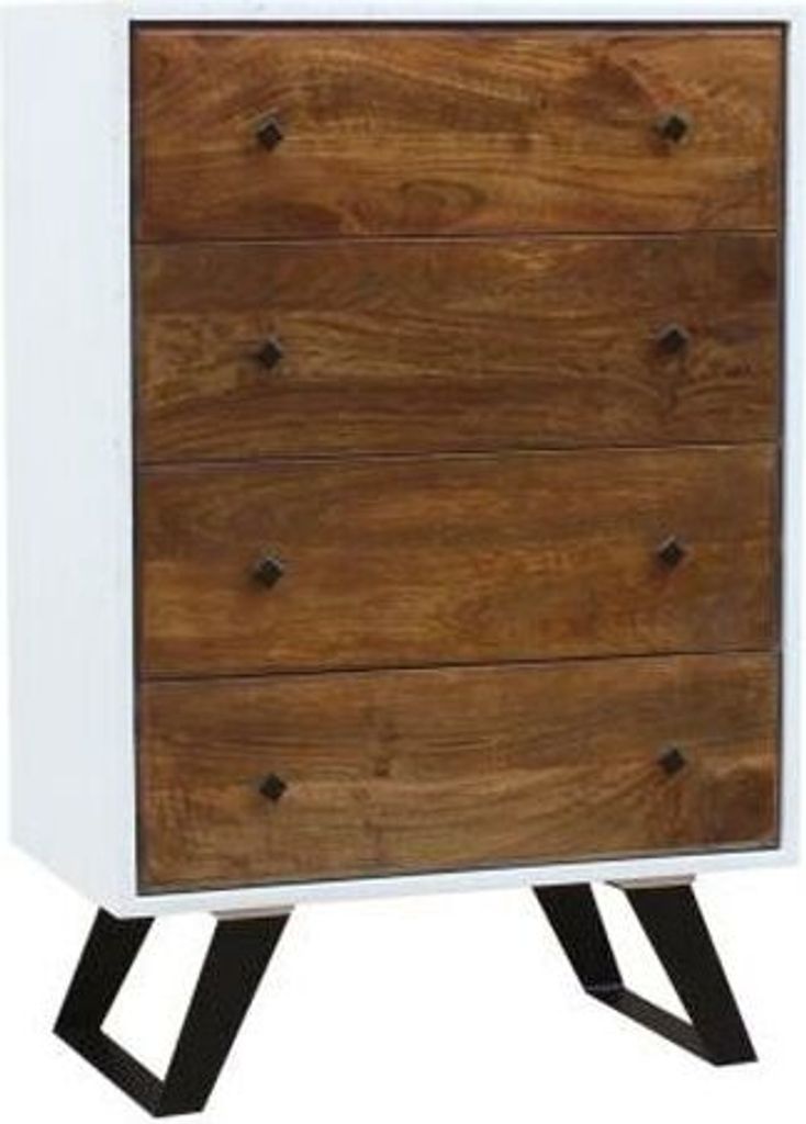 Kommode DKD Home Decor Weiß 70 x 40 x 105 cm Metall Mangoholz