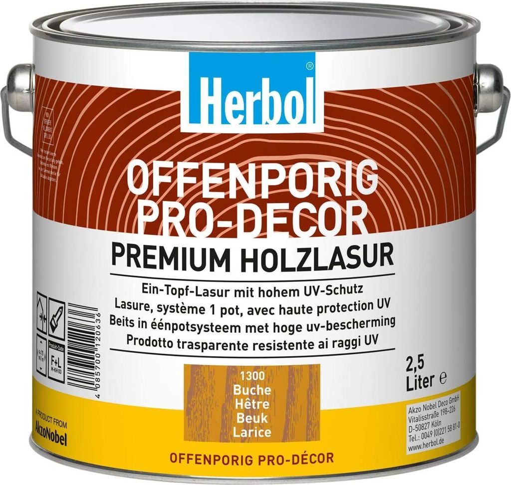 Herbol Offenporig Pro-Decor - 0.75 Ltr 0450 Farblos