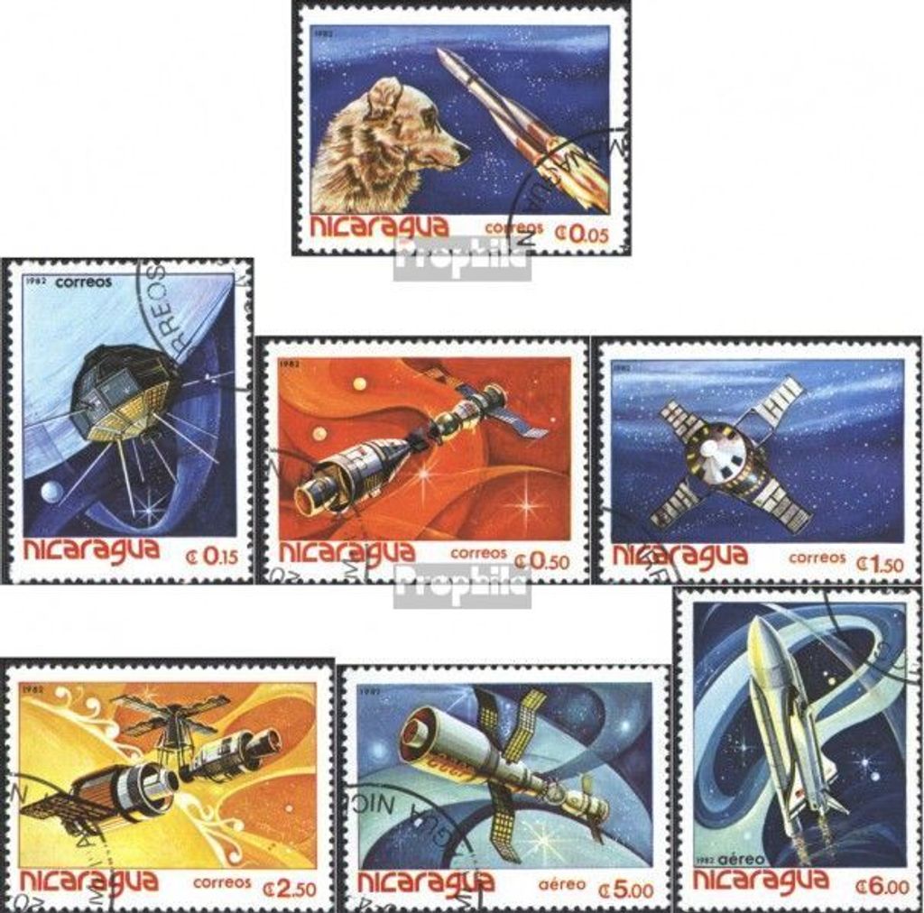 Briefmarken Nicaragua 1982 Mi 2261-2267 (kompl.Ausg.) Produktbild 