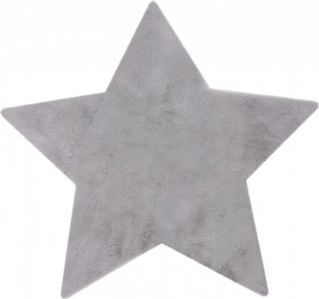 Tapis Luna 858 Silver 86x86 cm - Fini les poils sur le sol et le froid