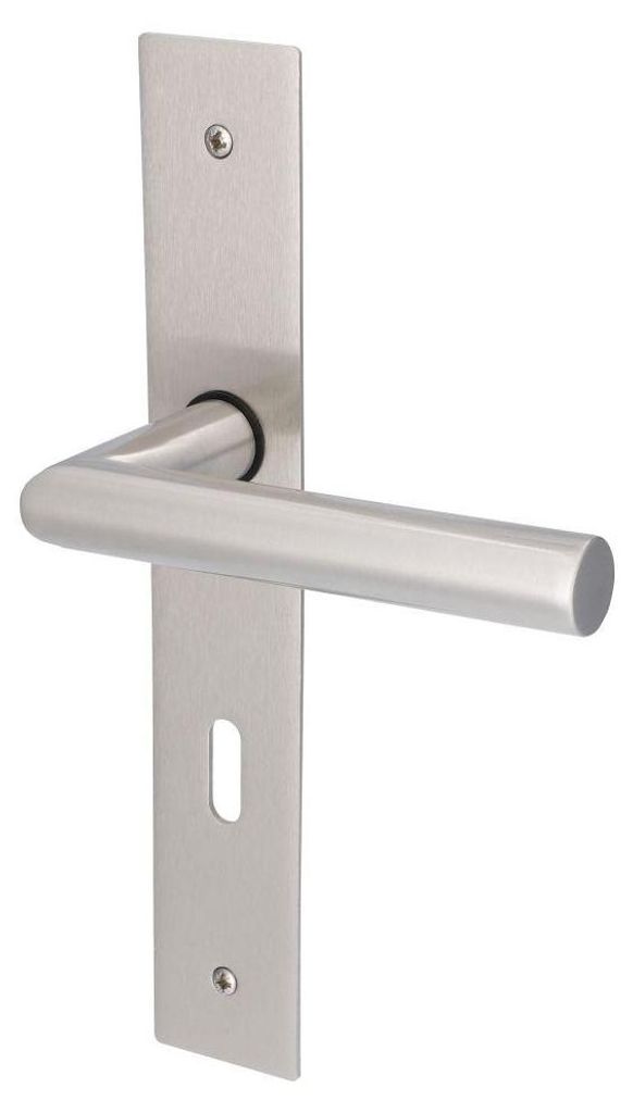 Alpertec BB-Langschildgarnitur Piatto Edelstahl silber Produktbild 