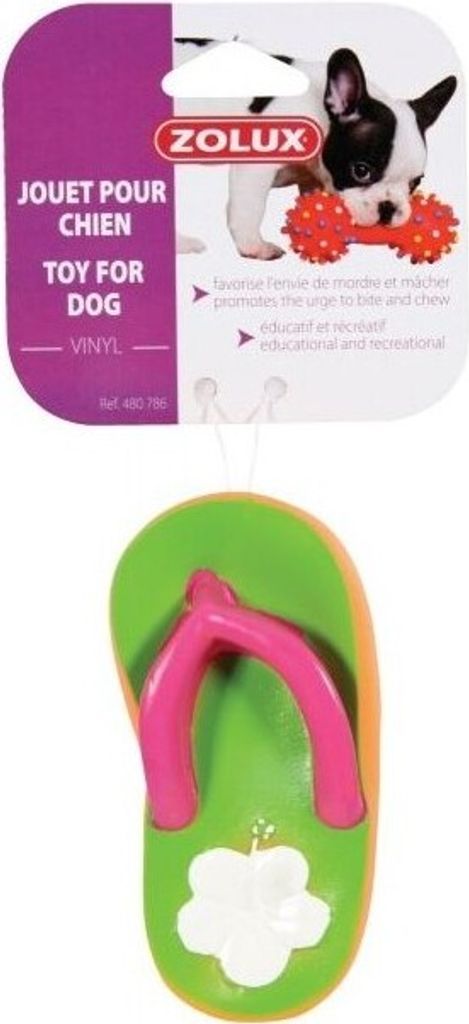 ZOLUX Hundespielzeug Tong aus Vinyl für Hunde 6 x 2 x 12 cm