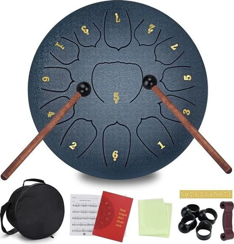 Tambour de langue Steel Tongue Drum pour Yoga et relaxation sonore