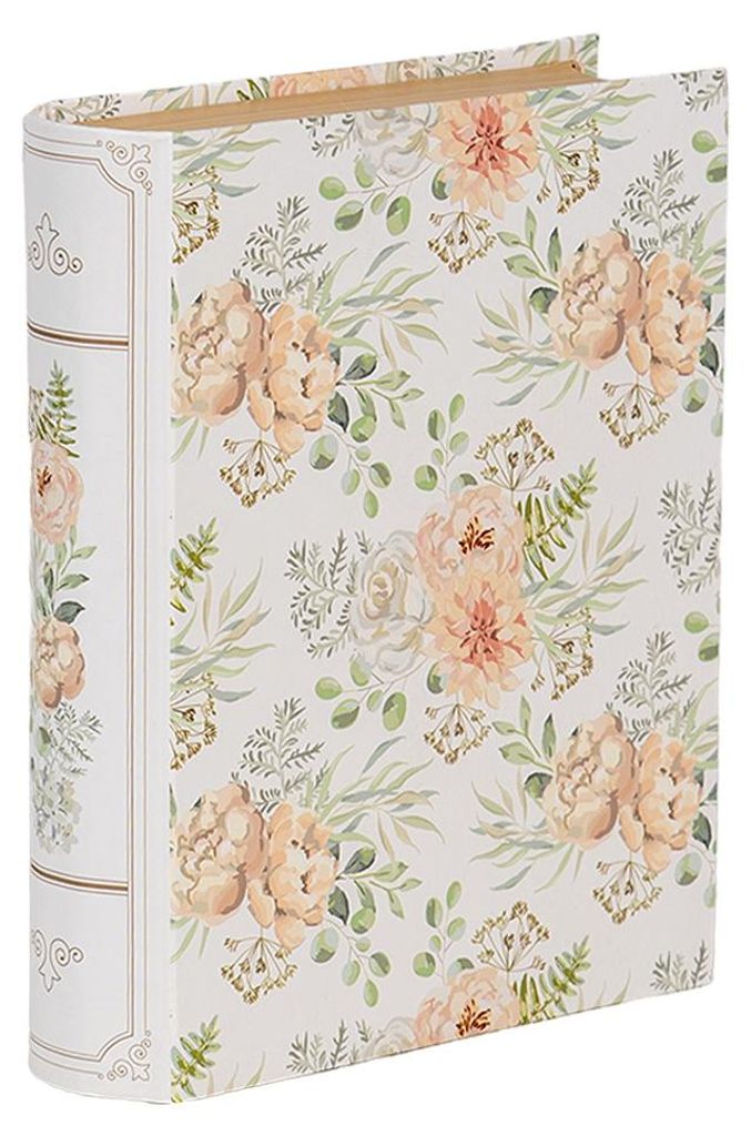 Clayre & Eef Aufbewahrungsbox Bücher 17x14x5 cm Weiß Karton Produktbild 