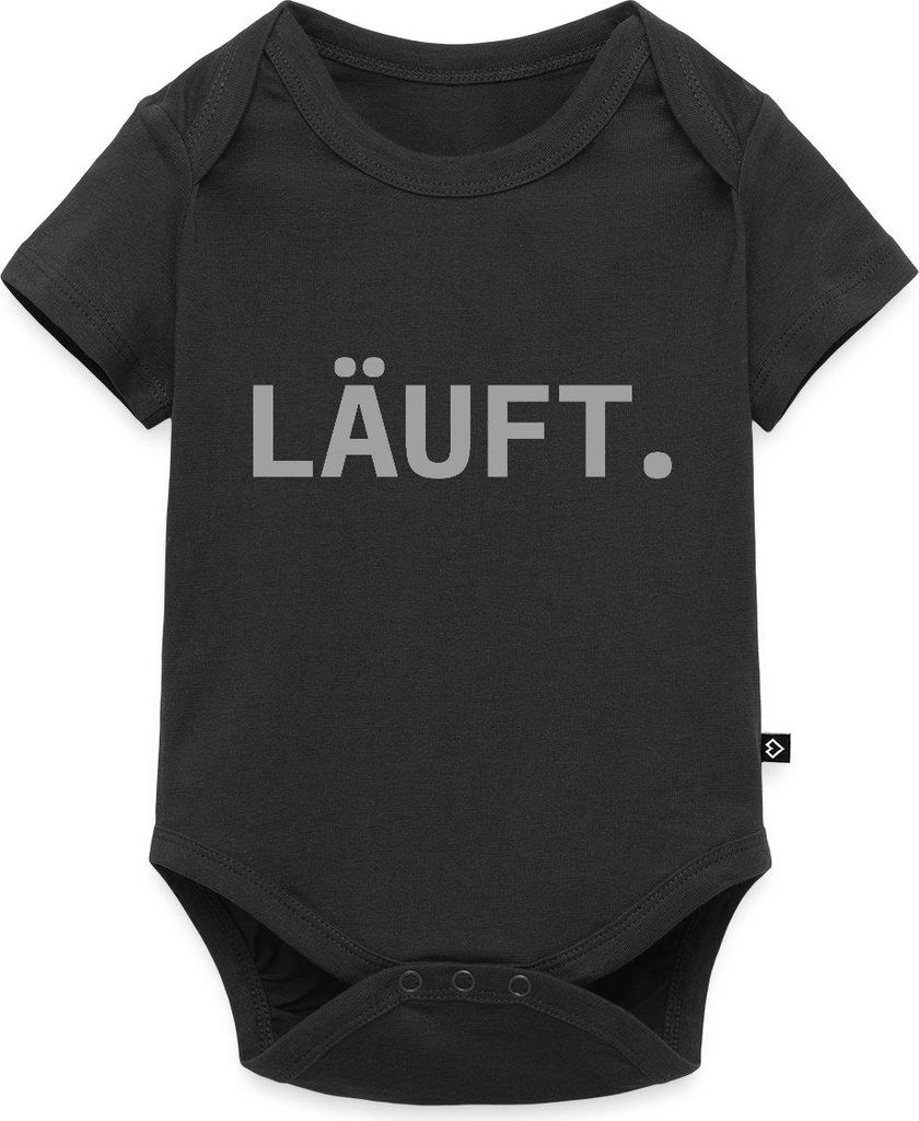 Spreadshirt Stromberg Läuft Kurzarm Tages Baby Body, 92 (1,5 - 2 Jahre), Schwarz