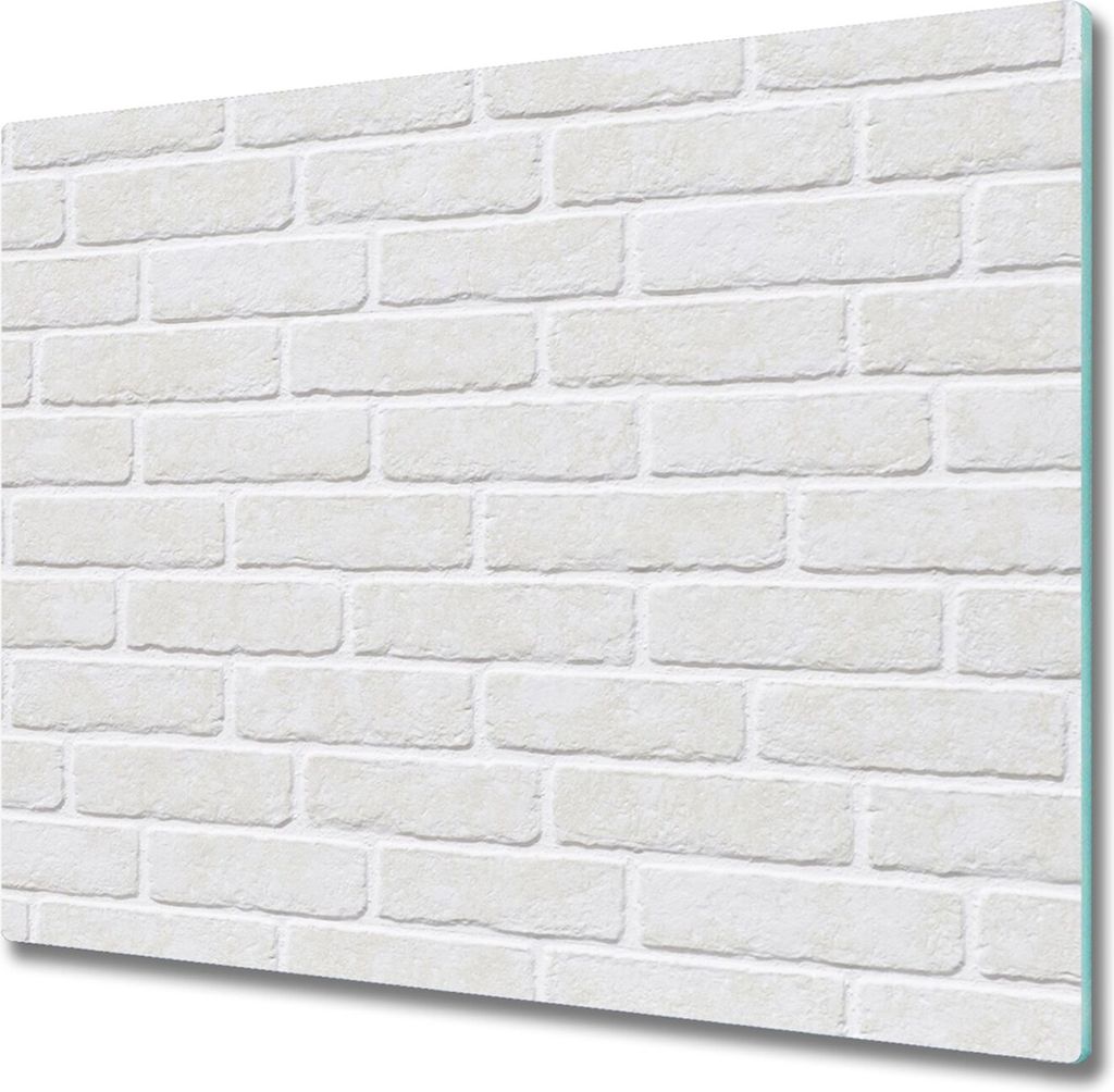 Glas Herdabdeckplatte 60x52 cm Spritzschutz Glasabdeckplatte Schneidebrett Backsteinmauer
