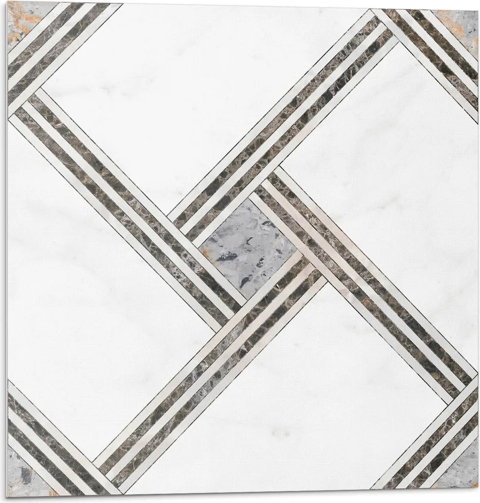Pannelli Murali Decorativi 3D - Geometric Line Design 50x50cm