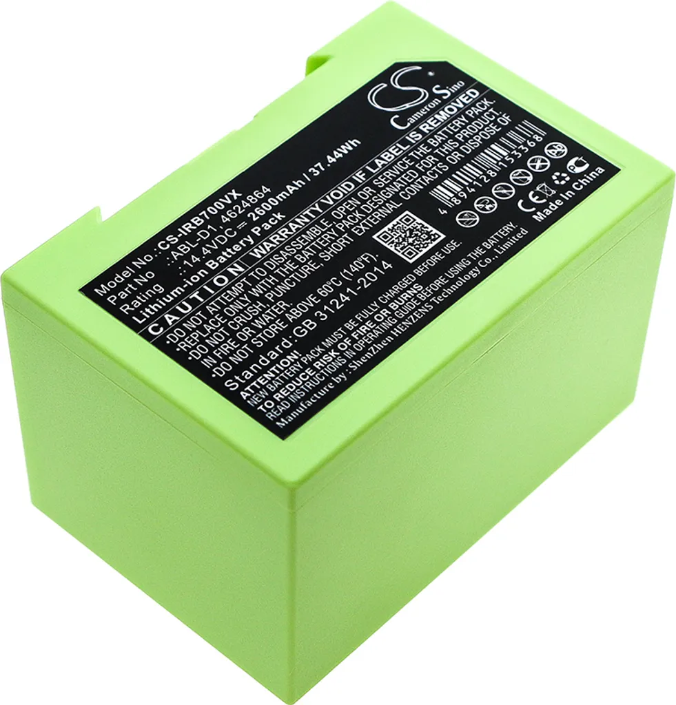 Batterie de Rechange Lithium pour Robot Aspirateur iRobot Roomba e et i