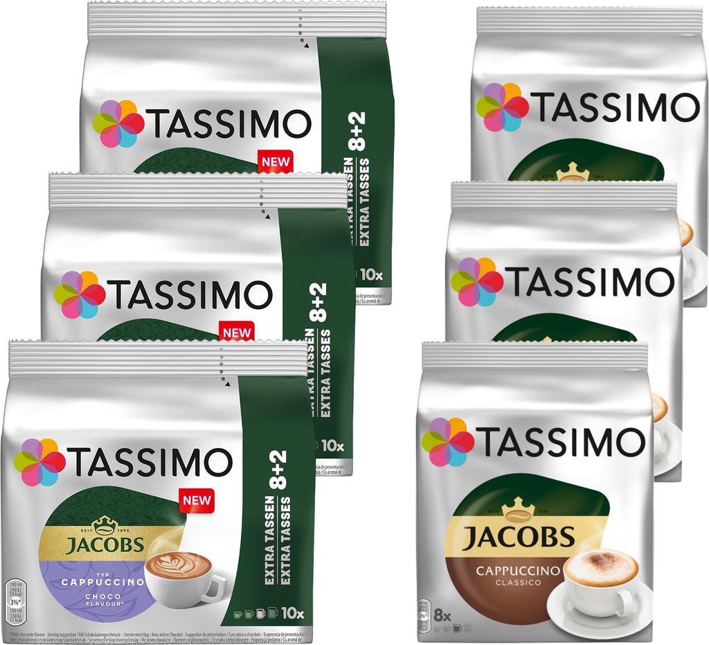 TASSIMO Kapseln Cappuccino Mix-Paket Choco & Classic je 3x Produktbild 