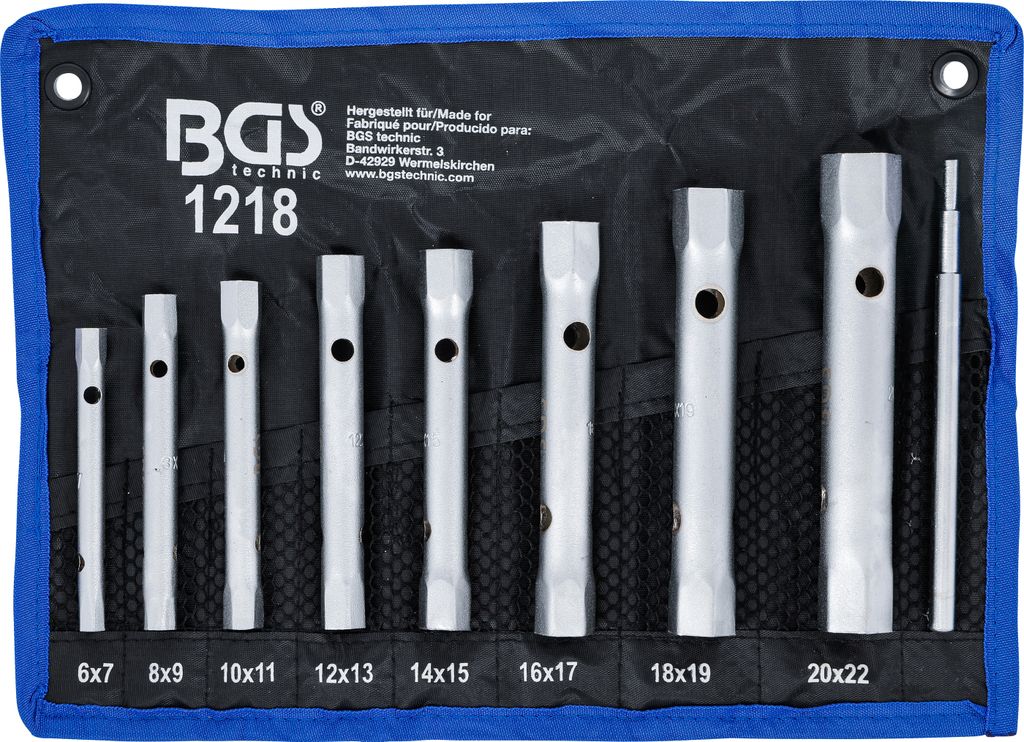 Set di chiavi a bussola | SW 6 x 7 - 20 x 22 mm | 9 pz. Immagine del prodotto 