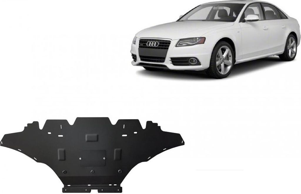 Stahl Unterfahrschutz für Motor Audi A4 B8 - Diesel