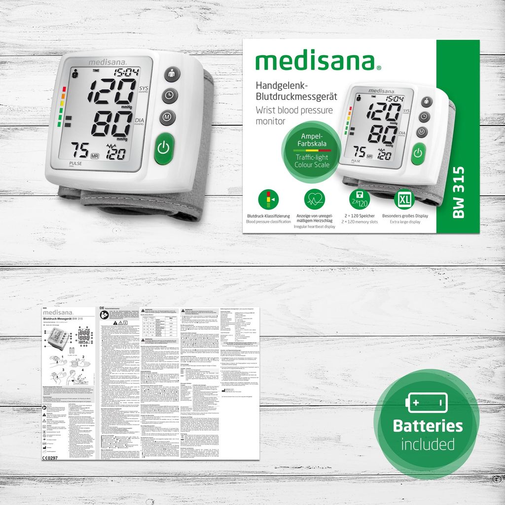 medisana BW 315 Handgelenk-Blutdruckmessgerät für Blutdruck Produktbild 6