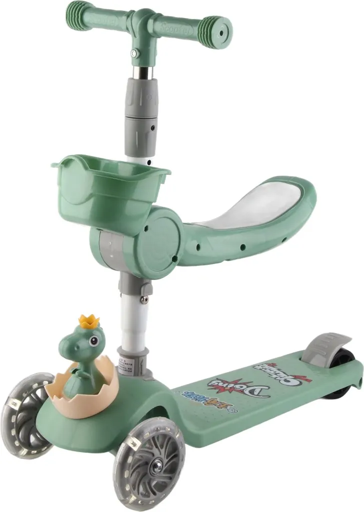 Trottinette enfants qui grandit avec l'âge modèle pliable vert Blitzrad