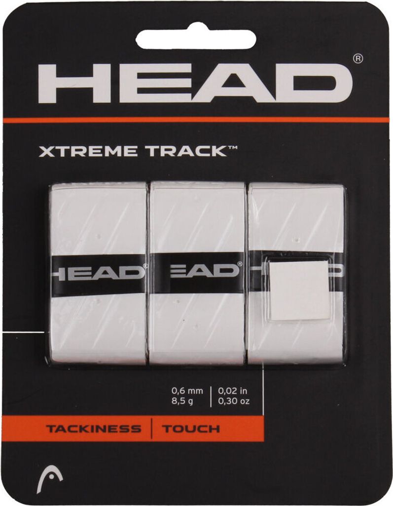 Multipack 4pcs XtremeTrack overgrip wrap tl. 06 mm weiß