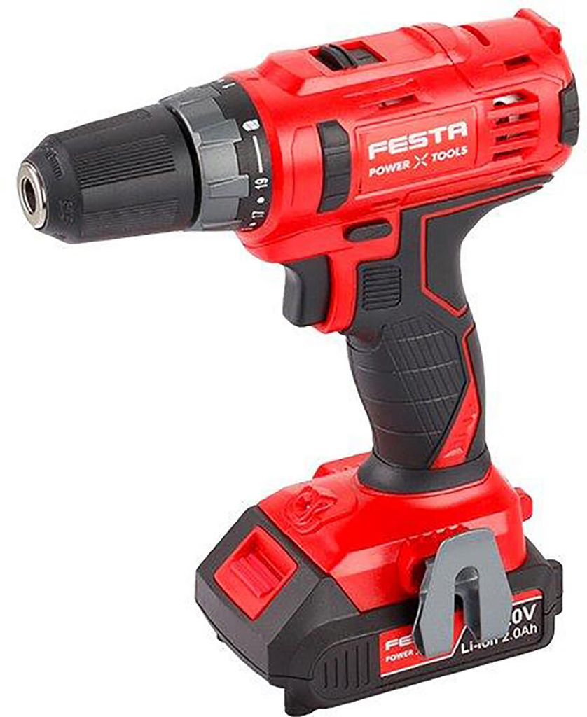 Bohrmaschine Aku FESTA SHARE20V 2x Akku 2.0Ah, Ladegerät, Koffer