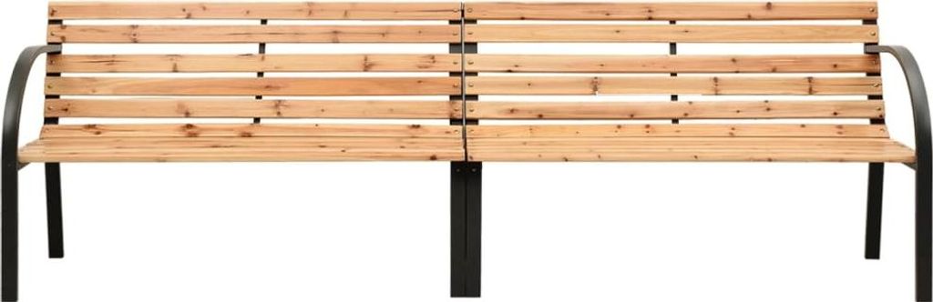 vidaXL Doppel-Gartenbank 225 cm Massivholz Tanne Produktbild 