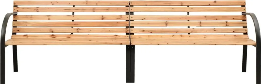 Banc de jardin double 225 cm en sapin massif pour détente en famille