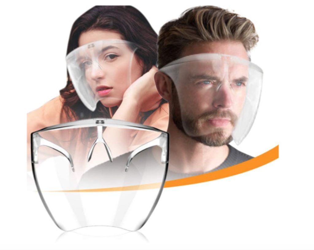 Gesichtsschutz Visier Gesichtsschutzschirm Augenschutz Spuckschutz Mundschutz 