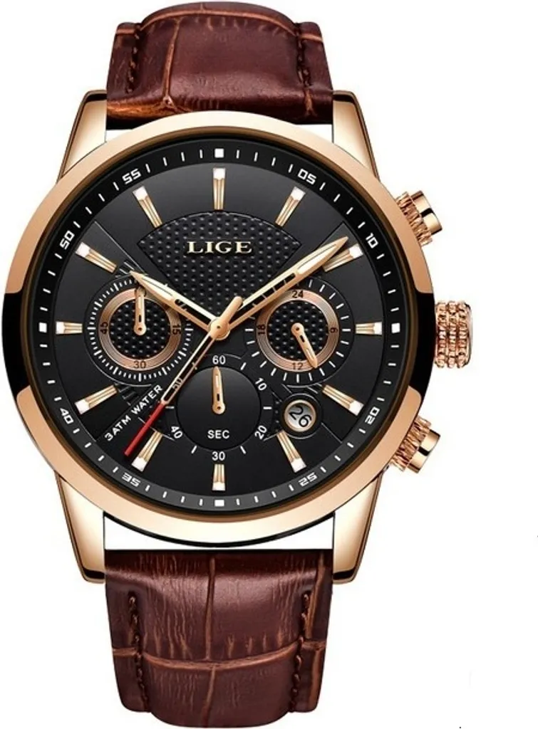 Orologio LIGE KP14629 Marrone Oro - L'Eleganza al Quarzo per Uomo