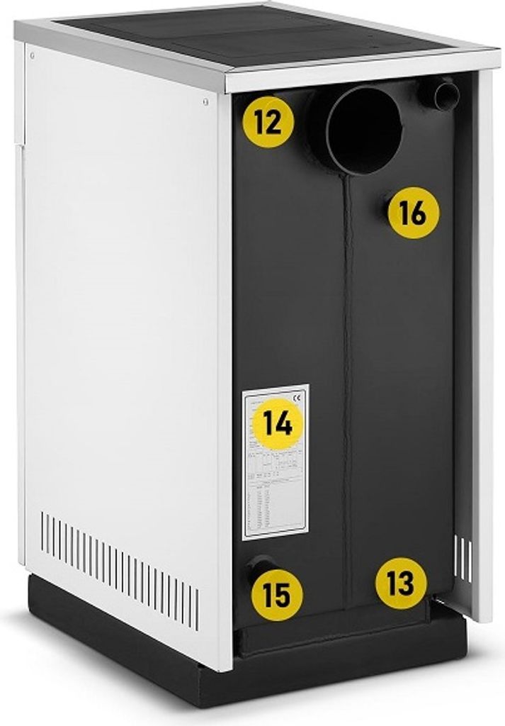 Wasserführender Ofen Kohle- Küchenofen MEGAL 10kW Bimschv2 Produktbild 7