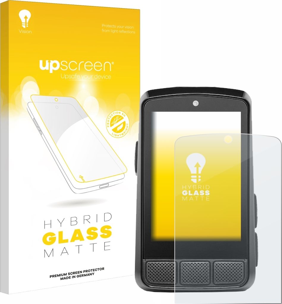upscreen Entspiegelungs Schutzglas für Wahoo Elemnt Bolt 3 Schutzfolie Panzer Folie Glas Display Schutz matt