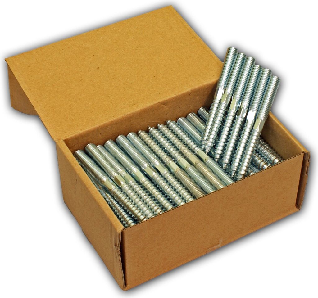 100x Stockschrauben M8 x 180 mm Schraubstifte verzinkt