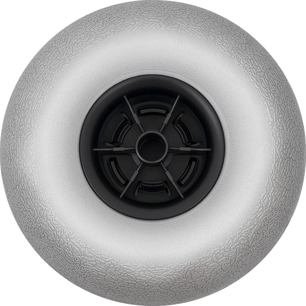 Strand-Ballonräder/Reifen - Ersatzräder 2er-Pack - Für Kajakwagen, Kanu- & Bootswagen - Niederdruck für Sand - Robustes Material - Silbergrau