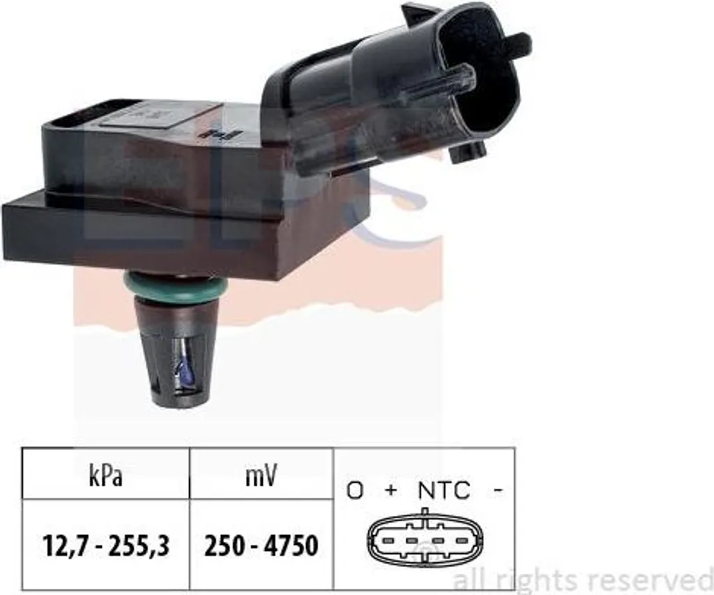 EPS 1.993.246 Sensore Altezza Pressione OE 9109787 Renault Nissan Opel