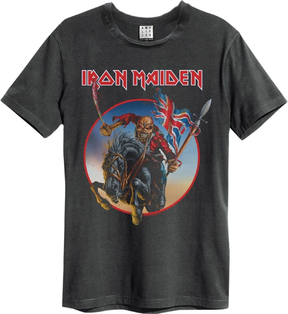 Amplified - "Trooper on Steed" T-Shirt für Herren/Damen Uni GD126 (XS) (Anthrazit)