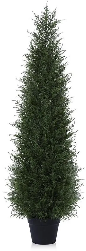Décoration Jardin Cèdre Artificiel 120 cm Plastique pour Balcon et Salon